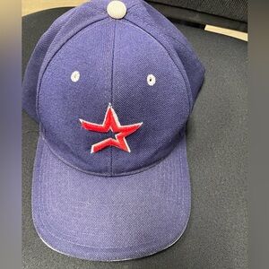 Vintage Y2K Houston Astros Hat Cap Velcro Strap Wool USA
